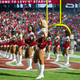 San Francisco 49ers Gold Rush cheerleaders get set for a game against the New Orleans Saints on November, 6 2016 at Levi’s Stadium in Santa Clara, California. The Saints won 41-23.
